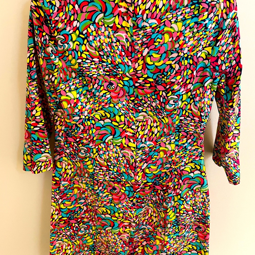 Lilly Pulitzer Multicolored 3/4 Sleeve Shift